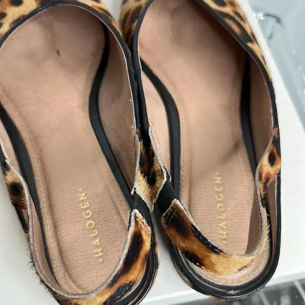 Halogen Leopard Print Mules - Picture 8 of 10